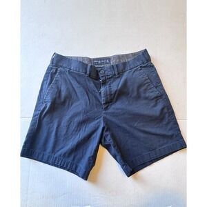 Abercrombie & Fitch Stretch Men'sFlat Front Clasc Fit Shorts Navy‎ Blue Sz 31